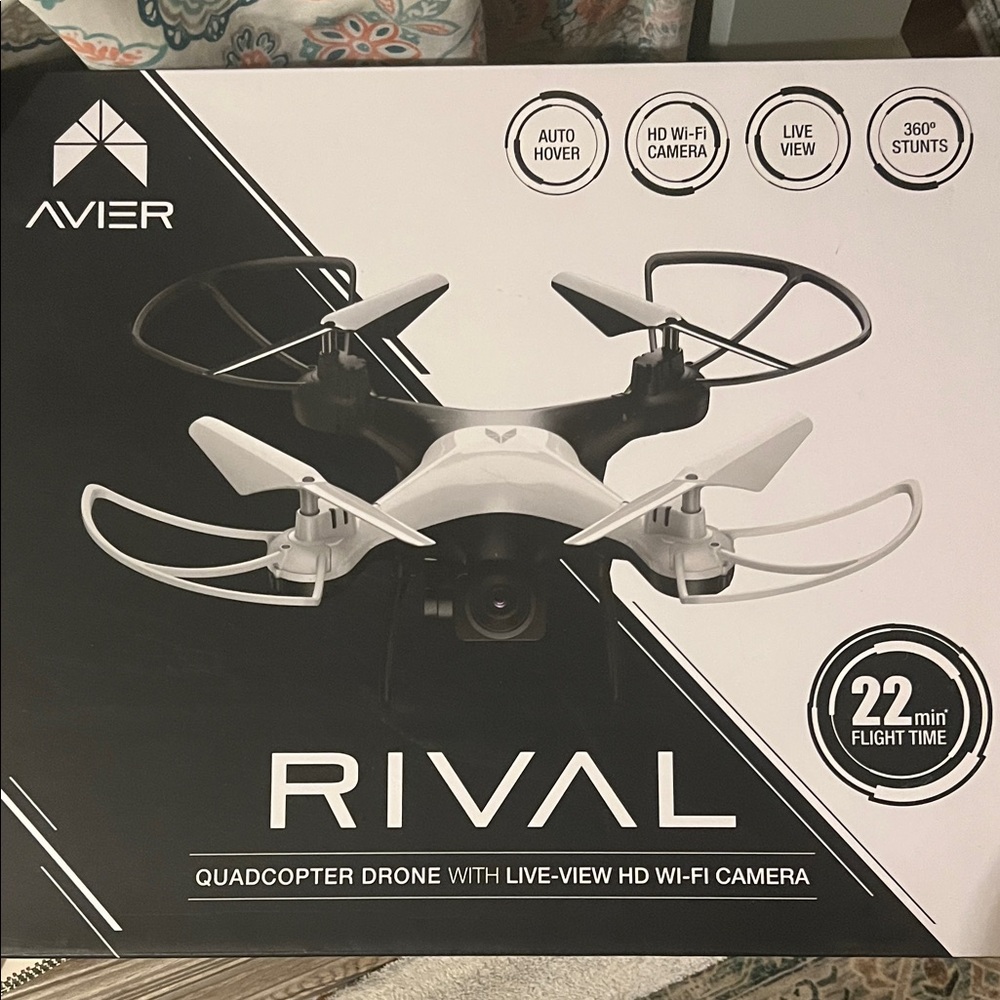 Rival Quadcopter Drone - Black and White